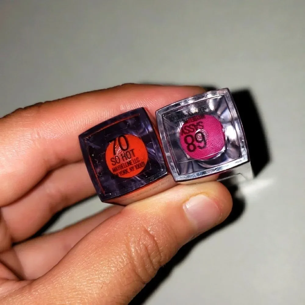 Maybelline Vivid Hot Laquer Lip Gloss, 68 Sassy, 70 So Hot